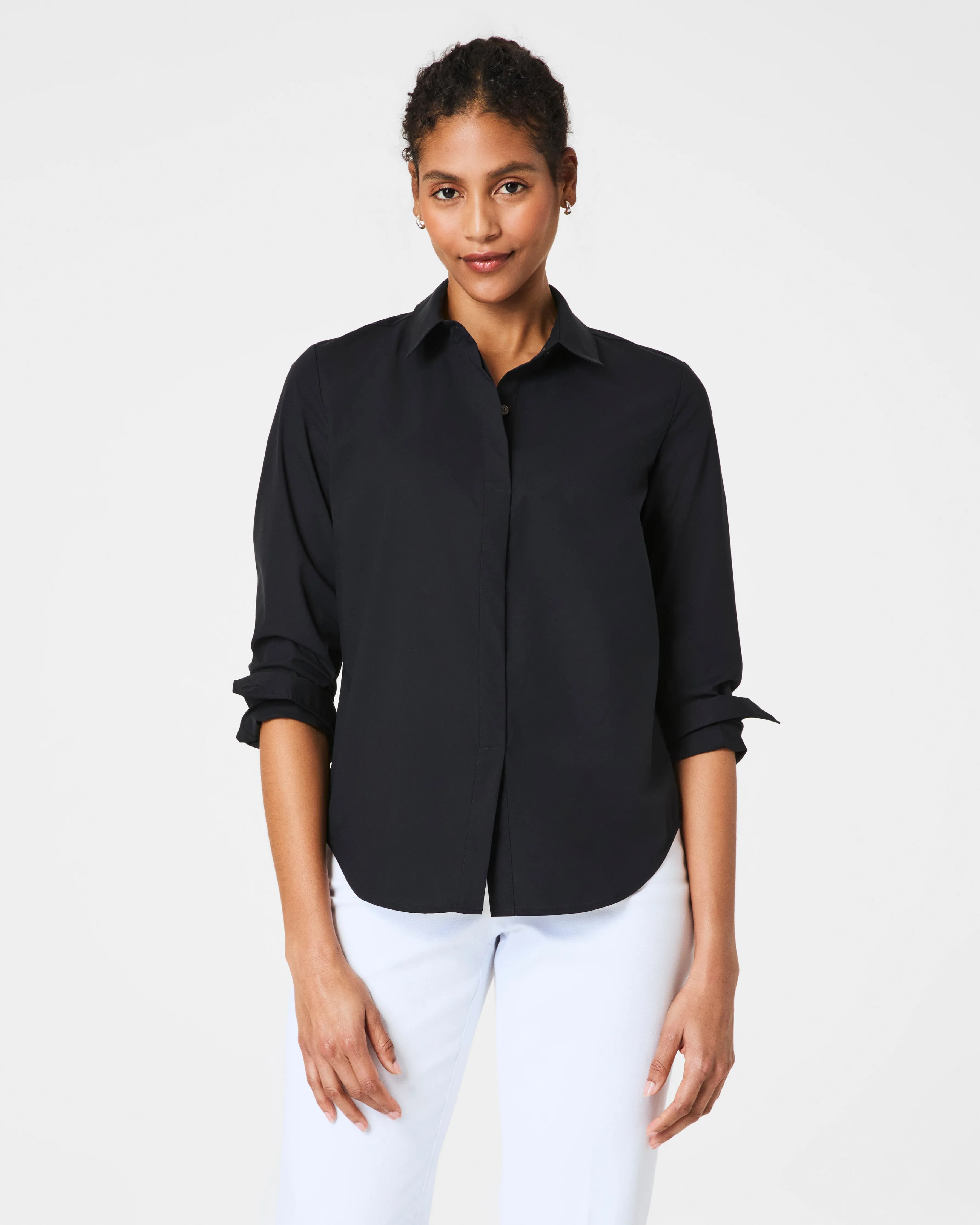 SPANX® Poplin No-Gape Tailored Shirt