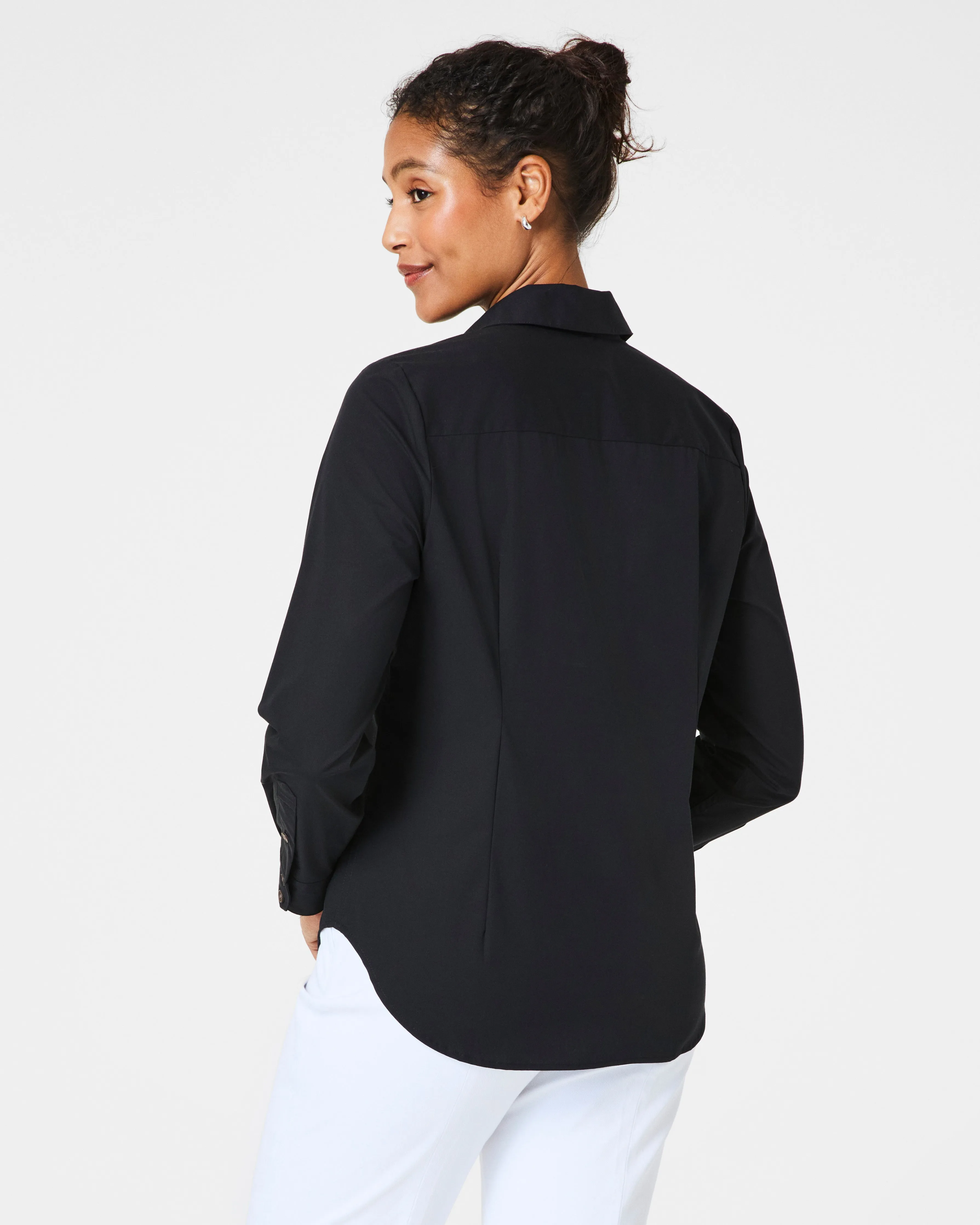 SPANX® Poplin No-Gape Tailored Shirt