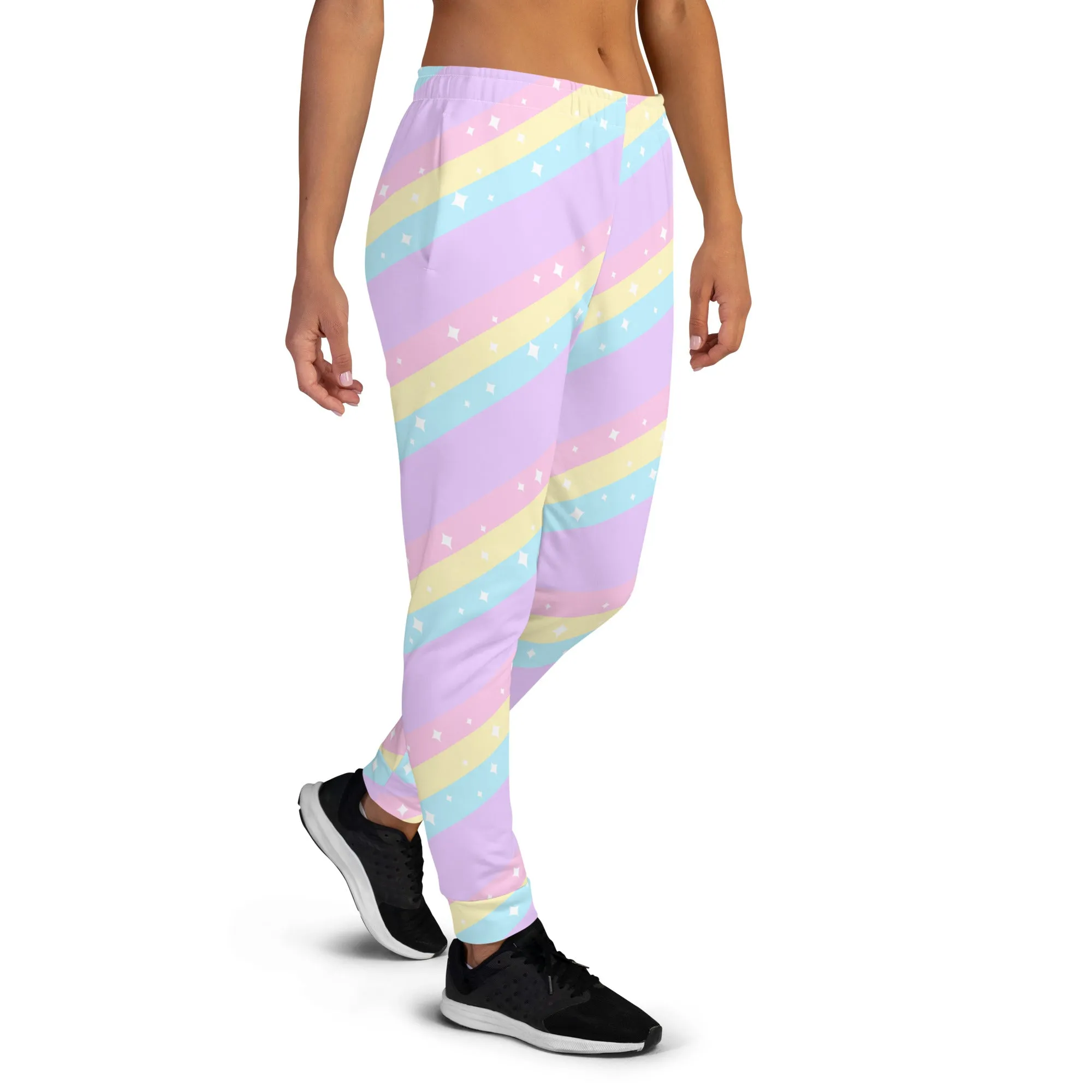 Teatime Fantasy Purple Rainbow Women's Joggers