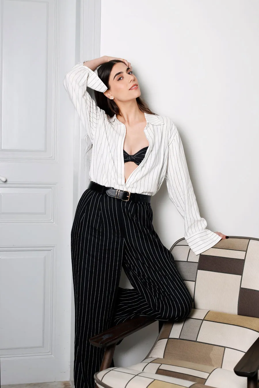 THE TAILORED SET (BLACK PANTS)