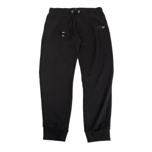 True Religion Mens Joggers Black With Gold Details