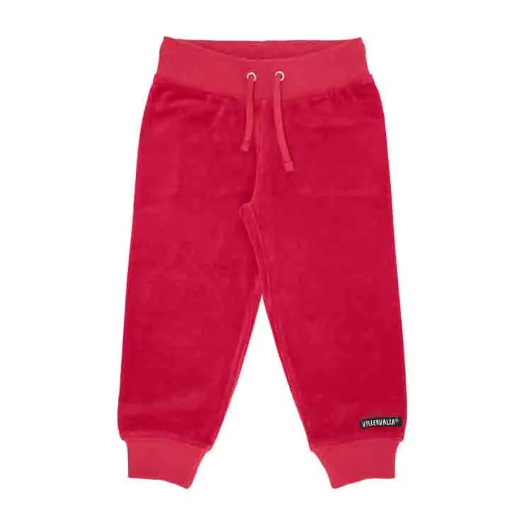 Villervalla Velour Relaxed Sweatpants - Rosehip