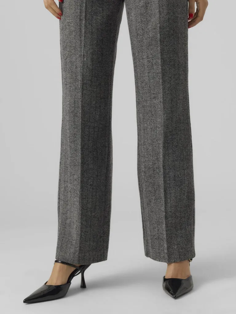 VMLIZZIE HR WIDE HERRINGBONE PANT