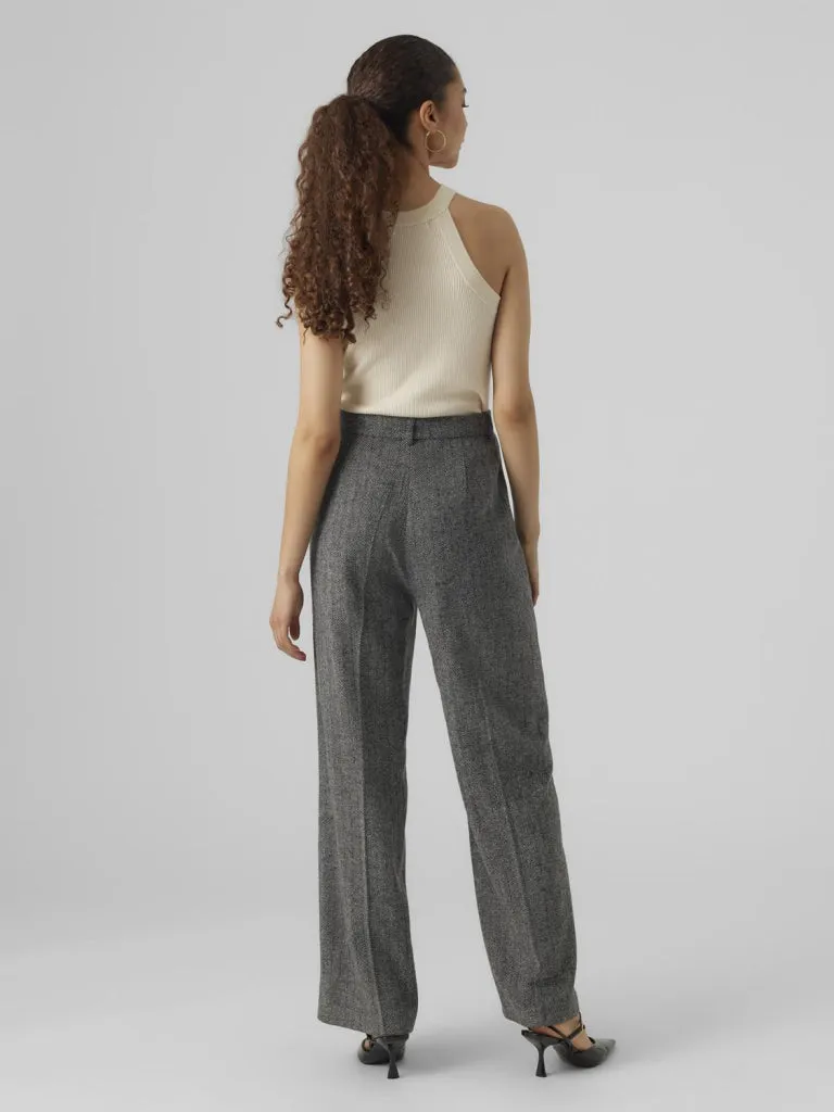 VMLIZZIE HR WIDE HERRINGBONE PANT