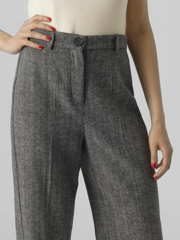 VMLIZZIE HR WIDE HERRINGBONE PANT