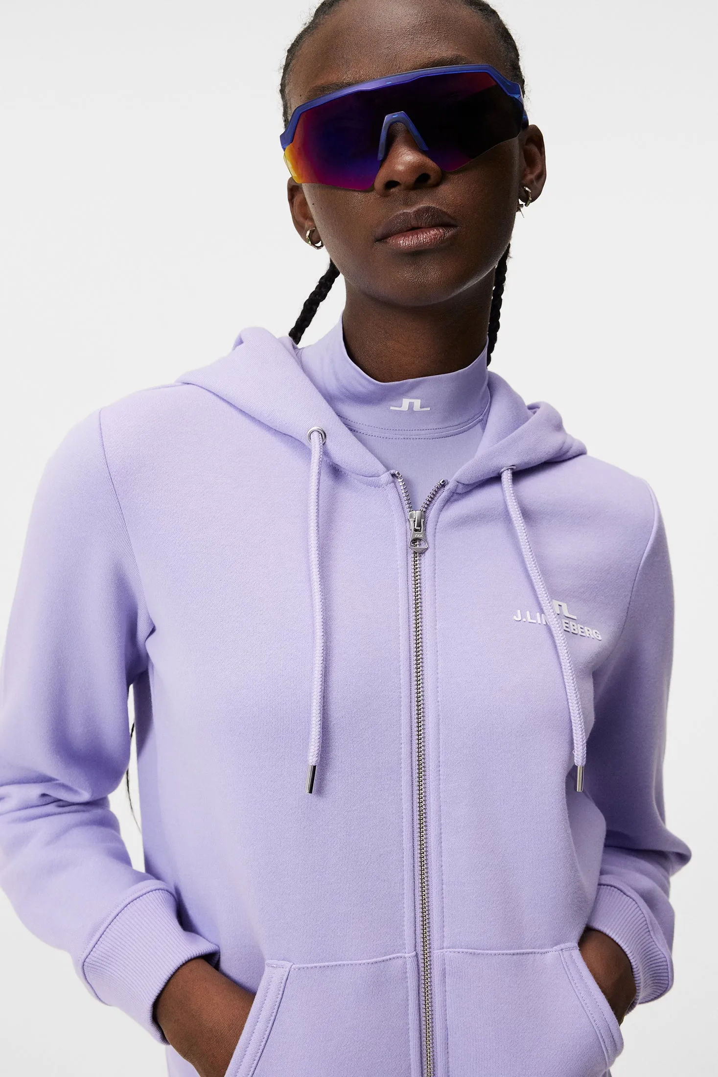 W Alpha Zip Hood / Sweet Lavender