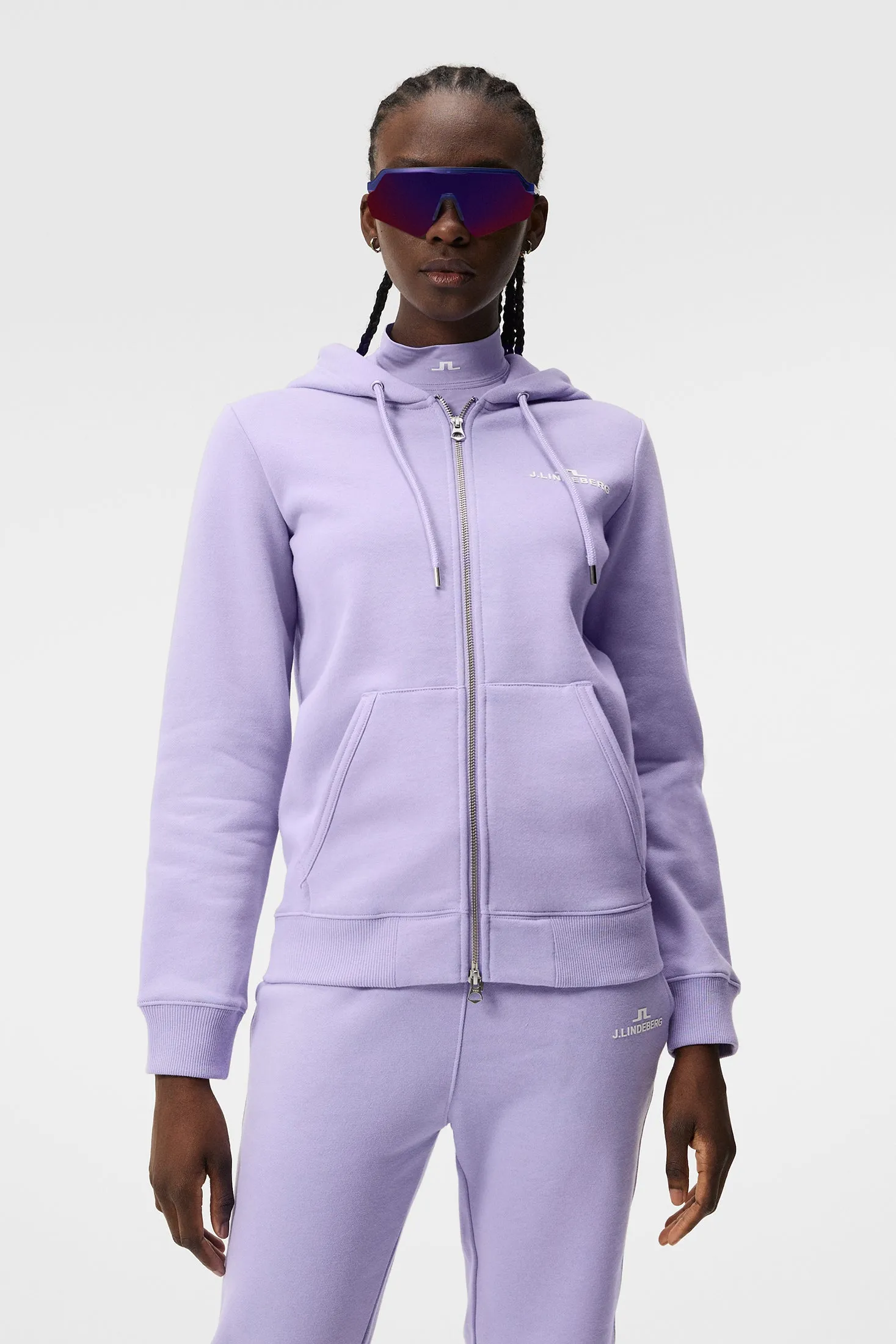 W Alpha Zip Hood / Sweet Lavender