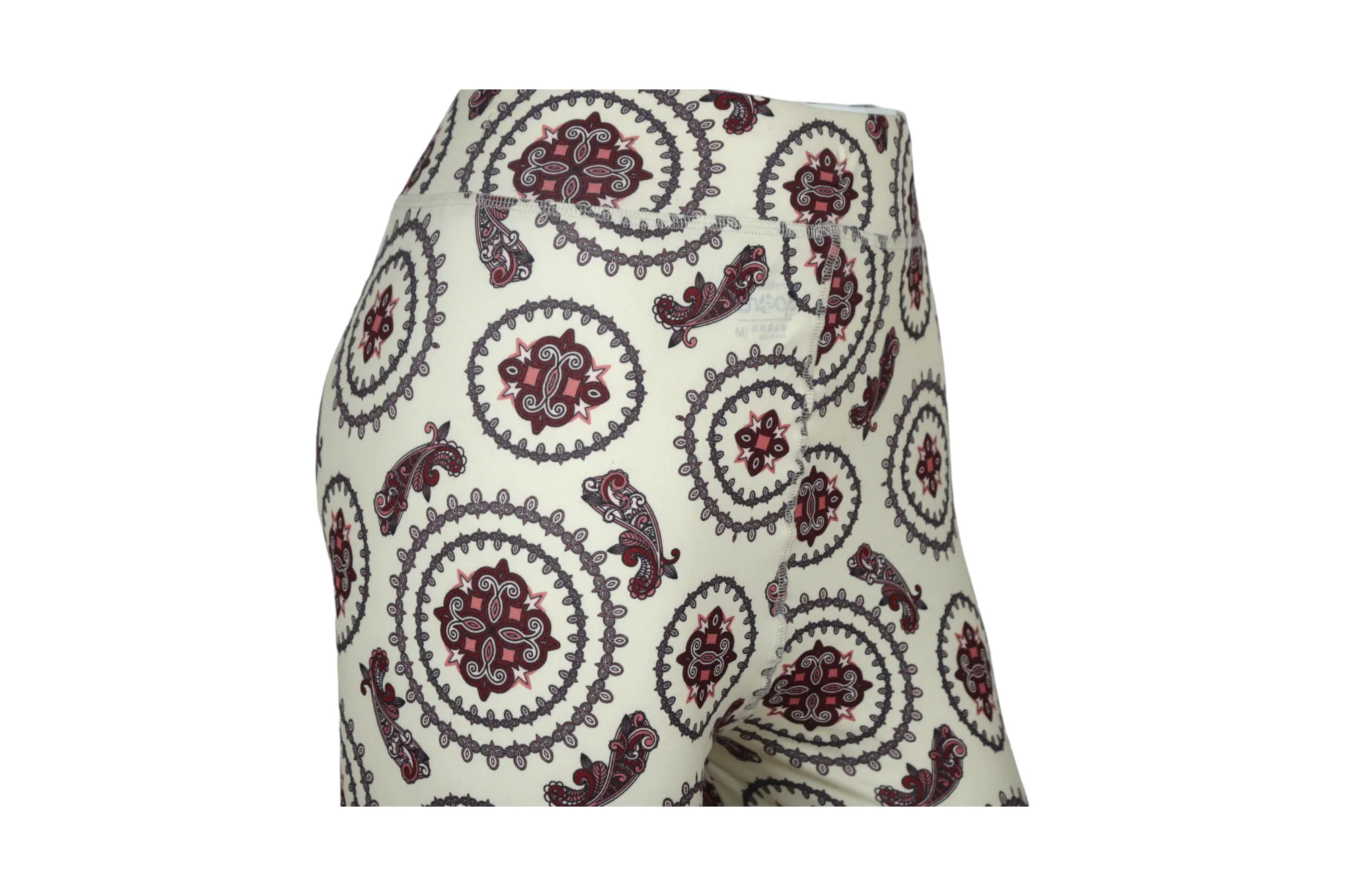 Women High-Rise Printed Leggings 80053 (BEIGE)
