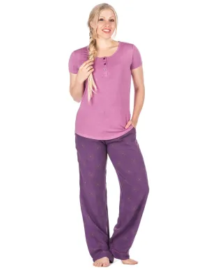Women's Cool Breeze Woven Lounge Set - Celebration - Purple