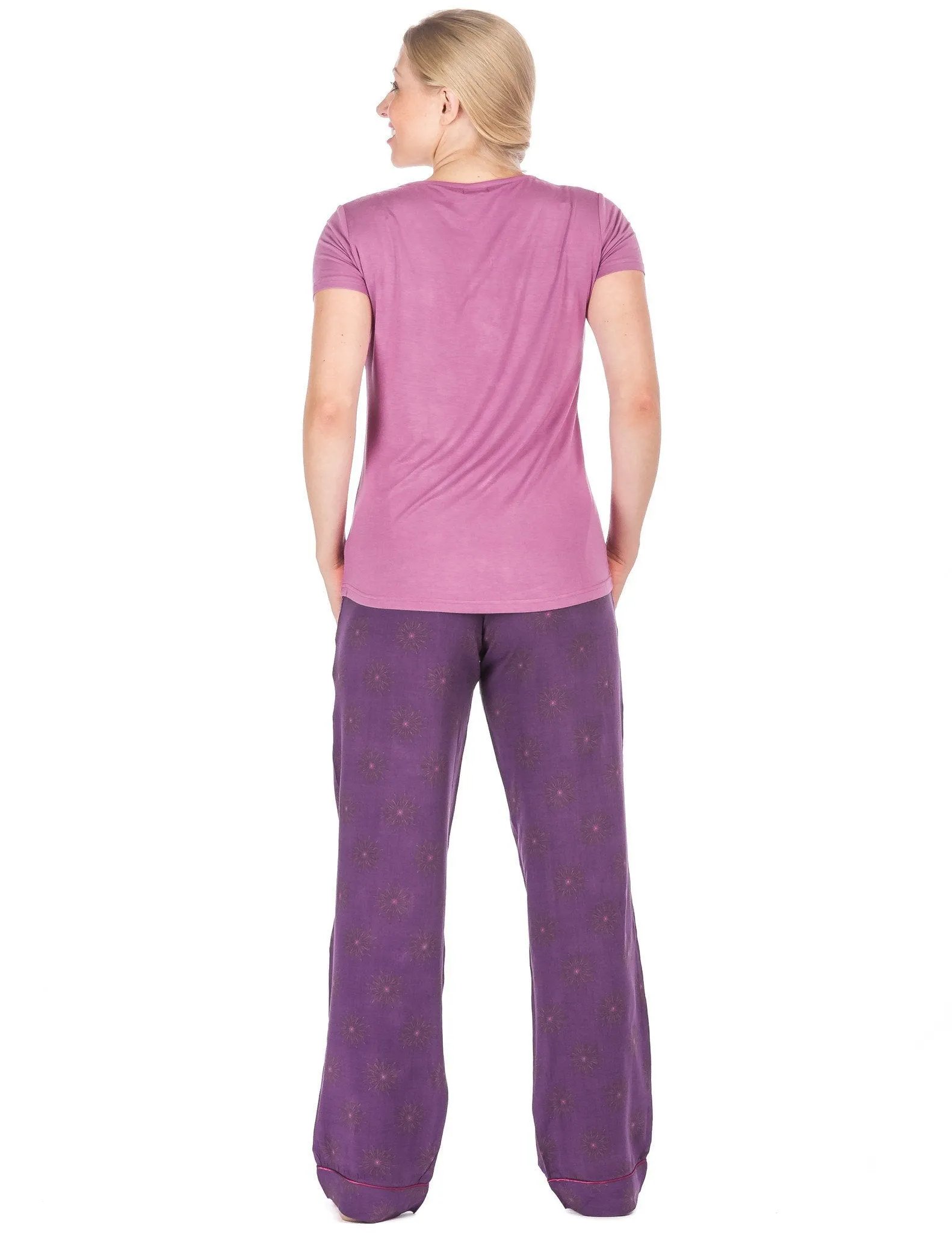 Women's Cool Breeze Woven Lounge Set - Celebration - Purple