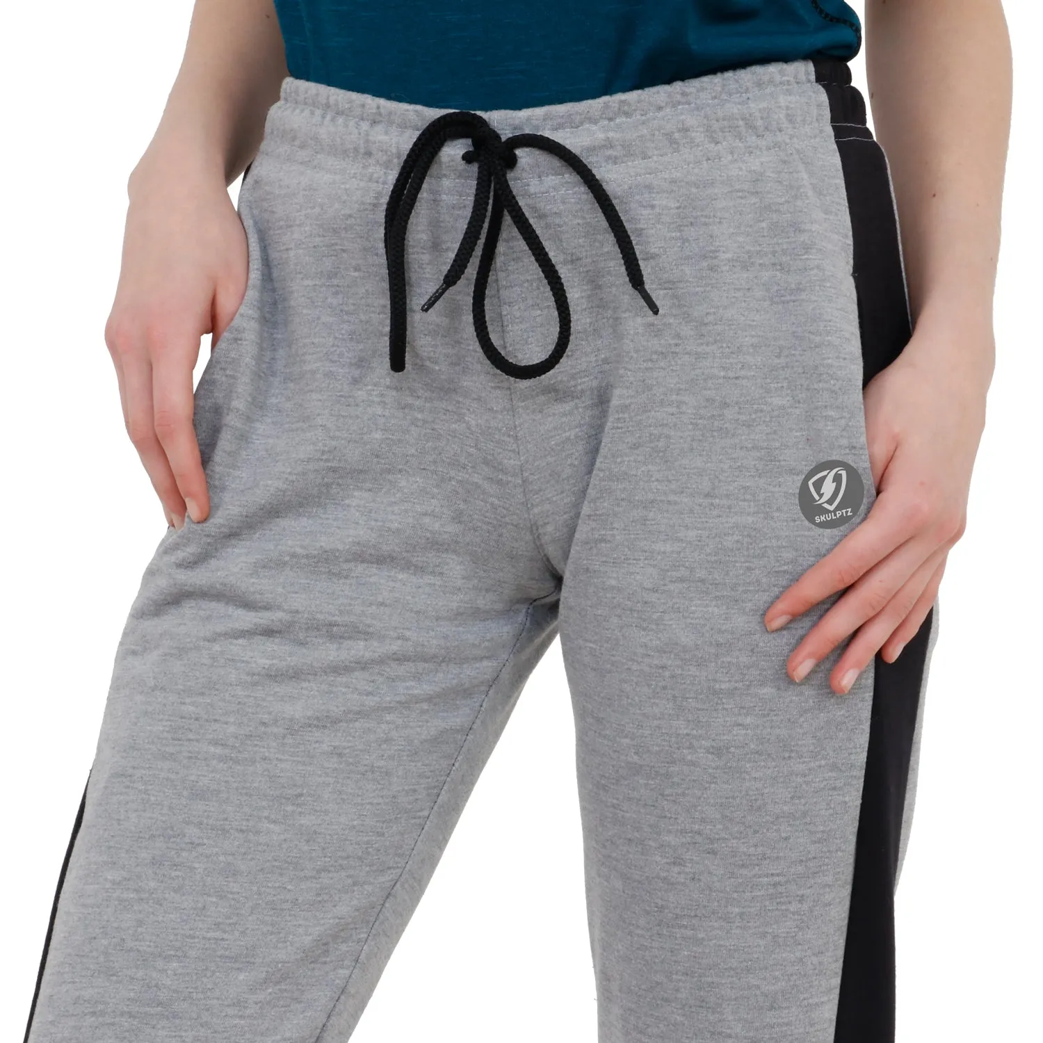 Womens Luxe Flared Track pants Grey