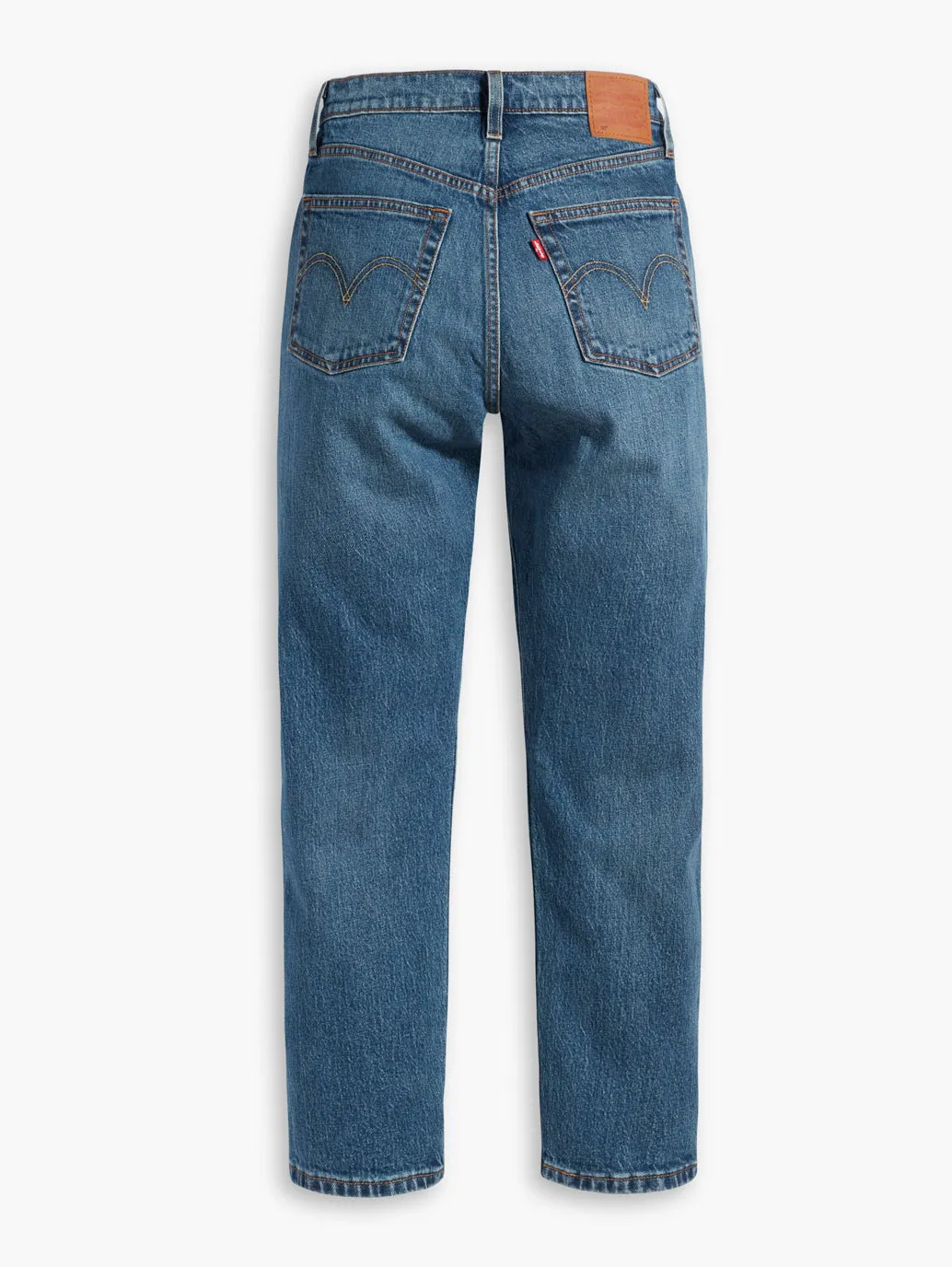 Women's Mid Rise 501 Crop Regular Fit Button Fly Jeans