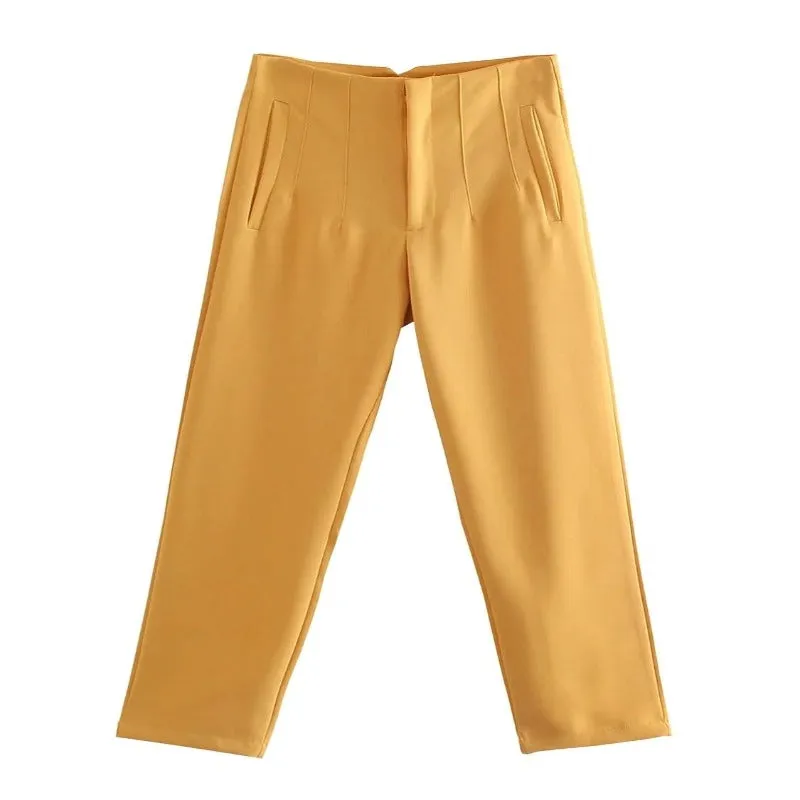 Women's Office Wear Straight Pants